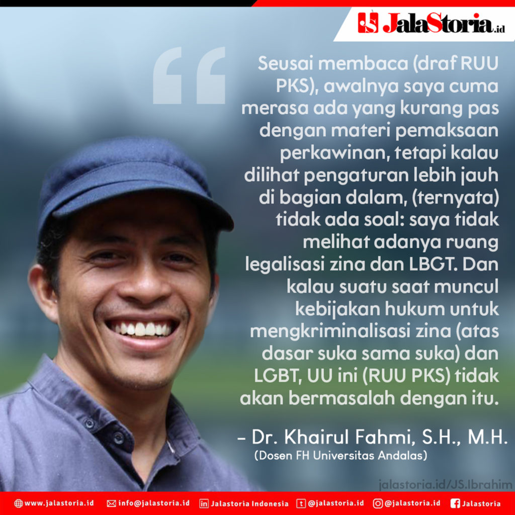 Dr. Khairul RUU PKS Tidak Legalkan Zina
